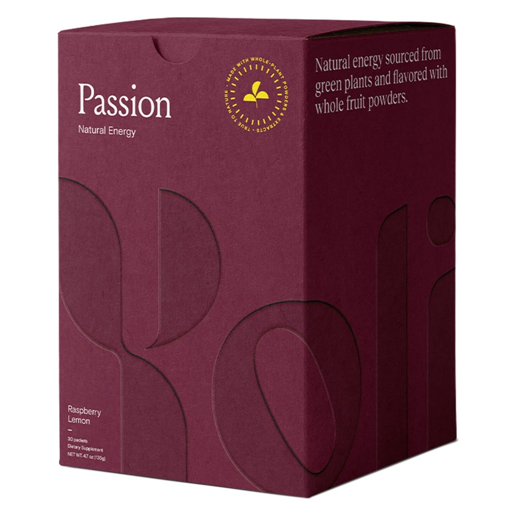 Yoli ® Passion Energy Drum Mix - Natural Energy Drink untuk Endurance and Stamina, 30 Paket - Raspberry Lemon