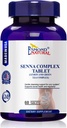 (3 Paket) Esmond Natural: Senna Complex Tablet - Lemon & Green Tea (Bowel Health, Cleansing & Regularitas), GMP, Natural Product Disertifikasi, Dibuat di USA - 620mg, 180 tablet