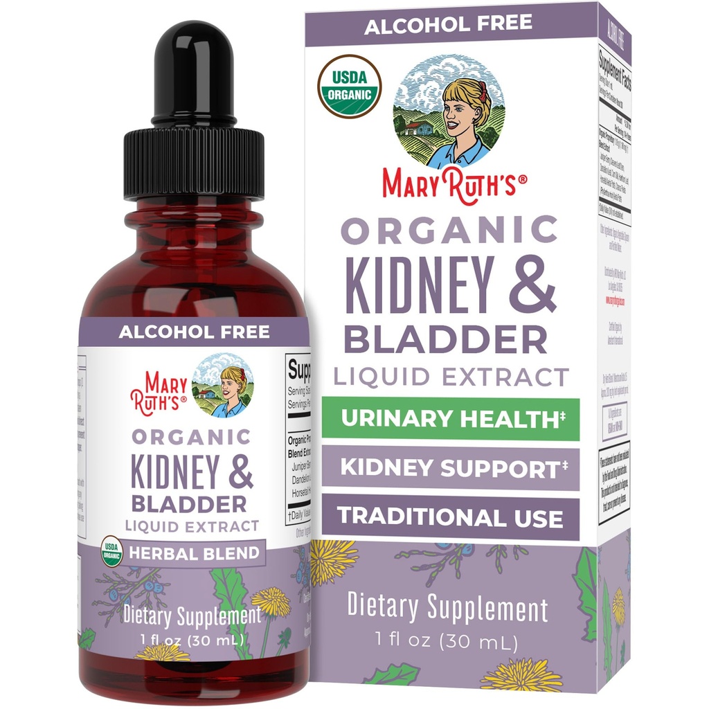 MaryRuth Organics Herbal Supplement Drops 126; Dukung Renal & Urinary Systems 124; Juniper Berry 124; Cleavers 124; Dandelion 124; Hawthorn 124; Horse & Chanca Piedra 124; Vegan 124; Non - GMO 124; 1 Fl Oz