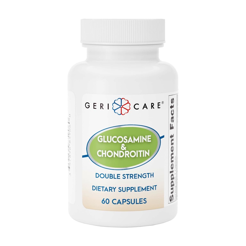 Glucosamin Glucin HCI 500 mg, Chondroitin Sulfate 400 mg dengan Sodium 35 mg Suplemen - Pasokan Mobilitas Gabungan, Promes Kartilage Kesehatan dan Fleksibilitas, 60 Count (Paket 1)
