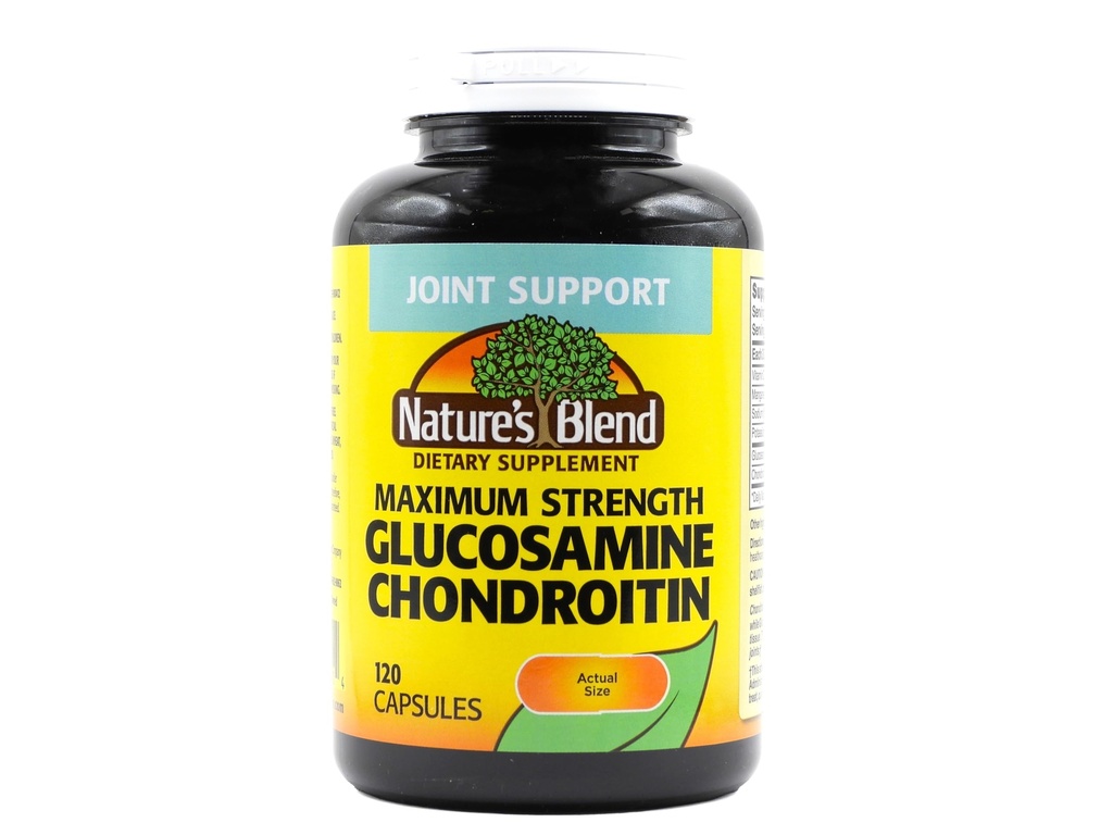Glucosamine Chondroitin Maksimum Kekuatan 120 Kapsul oleh Nature 's Blend