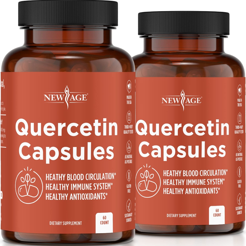 New Age Quercetin 10000mg Quercetin Vegetarian Capsules 120 Count