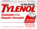 Tylenol Reg Strngth 100m Ukuran 100ct Tylenol 325 Mg Reguler Kekuatan Reliever