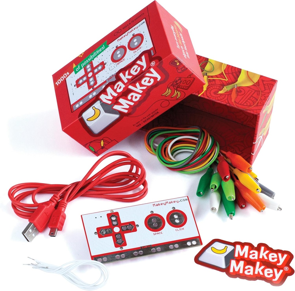 AKSES Makey Makey Kit dari Joylaz, Kedai Ilmu Pendidikan, 100-an Aktivitas Koding Komputer, Hands-on Technology Learning Fun, Teknik Kits for Kids, STEM Kits