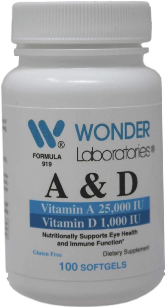 Lab Wonder Vitamin 25.000 IU dari Cod Liver Fish Oil + Vitamin D3 1.000 IU