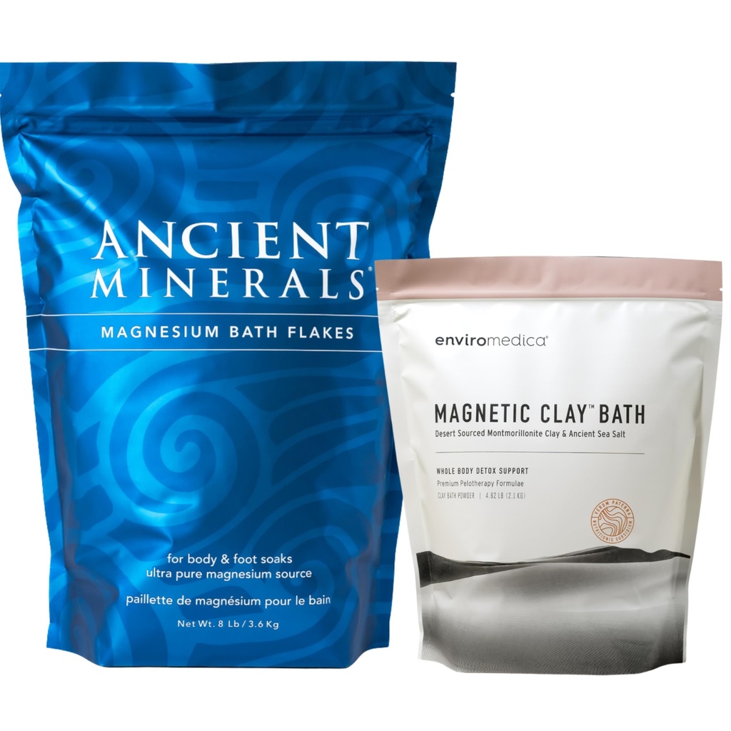 Mantera Magnesium Kuno Flakes Bath - Alaromedica Magnetic Clay - murni Genuine Zechstein Chloride - Detox Alam dengan sodium dan Kalsium Bentonite Clay pooder