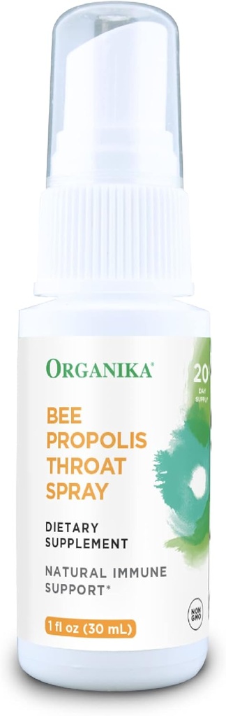 Organka Bee Propolis Throat Spray - Natural Immune Support and Sore Throat Relief