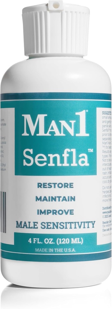 Man1 Senfla: Pulihkan Sensasi Penile. Formulir untuk Pria Yang Telah Mengalami Kepekaan. Memperkuat dan Menjaga Intimate Feeling dan Membawa kembali The Spark dalam hidup Anda
