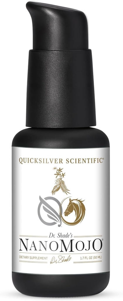 Quicksilver Scientific NanoMojo - Male- Specific Endurance Elixir & Energy Boost Support - 19 Herbs termasuk Epimedium for Men, Rhodiola Extract, Herbal Ginseng, dan Adaptogenic Herbs (1.7oz / 50ml)