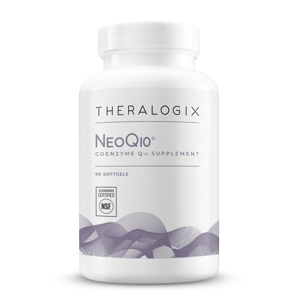 Theralogix NeoQ10 Coenzim Q10 Suplemen - Dukungan Kesehatan & Kesuburan Jantung - Suburan Fertilitas CoQ10 untuk Pria & Women * - NSF Disertifikasi - 90 Softgels (Supply 90Day)
