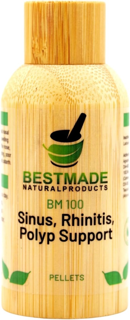 Bestmade Natural Products Stuffy Nose & Sinus Dukung BM100 - Nasal Discomfort, Runny Nose, Sneezing, Itching, and Seasonal Alleries, 350 Pellets