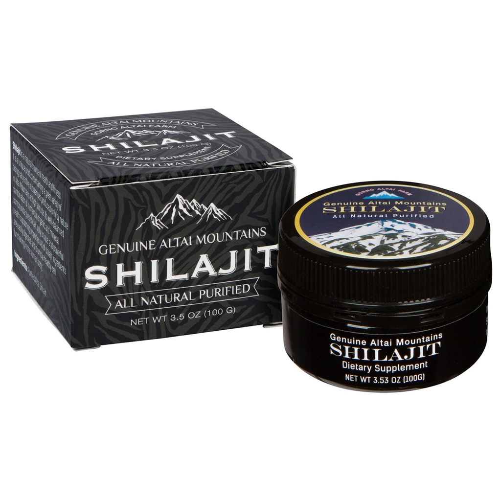 Sayan Pure Shilajit Resin 3.5oz / 100g, 660 Servings - Aclement Powerporic Fulvic