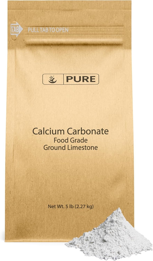 Murni Ingrediens Kalsium Karbonate (5 lb) Tambahan Diet, Pengawet Makanan, Neutralizer Acid