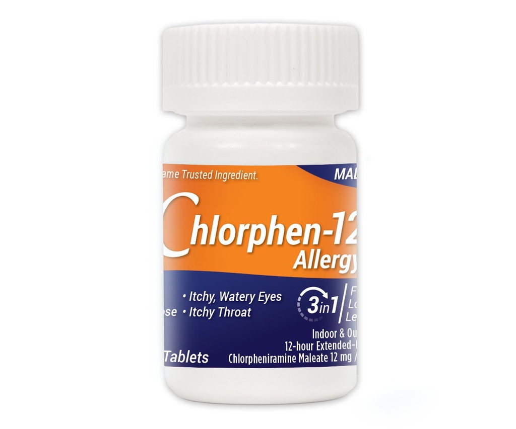 Chlorpheniramine Maleate Extended Rilis, 12 Mg, 60 tablet
