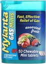 Mylanta Gas Relief Tablet, Gas Minis, Didukung Buah, 60 Cacah (Paket 1)