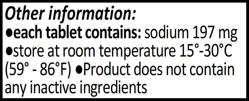 Sodium Chloride Tablet 500 mg (0.5 gram), USP Normal Salt Tablet - 200 tablet oleh Farmasi CitraGen, Inc.