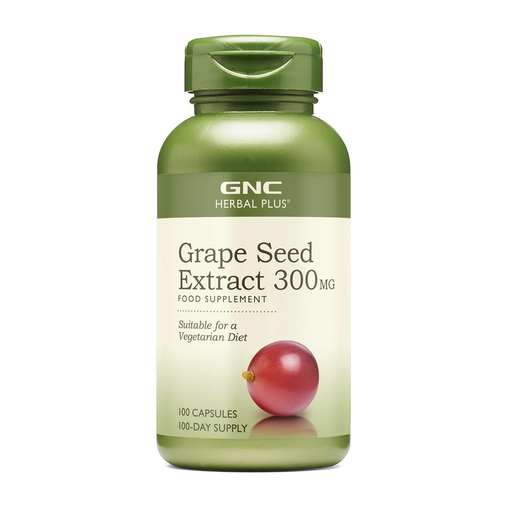 Grape Extract 300 mg Supplemen GNC Herbal Plus, 100 Servis