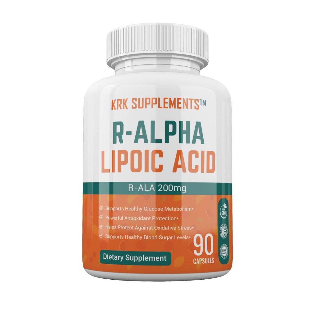 1 Botol R-ALA R- Alpha Lipoic Acid 200mg 90 Capsules