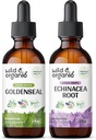 Wild & Organic Goldenseal Ticture 2 fl oz & Echinacea Tincture 2 fl oz