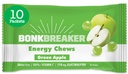 Pembuatan Energi Bonk Breaker, Dairy-Free, Gluten-Free Ingrediens untuk Menyediakan Energi Cepat dan Fokus, 1 kotak 10 Paket, Apel Hijau