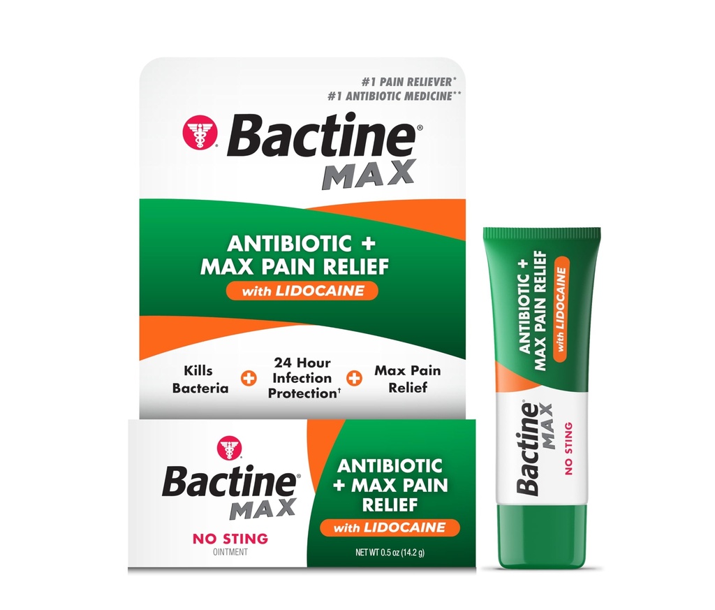 Bactine MAX Antibiotic + Pain Relifeing Oque-- Antibiotic Oquicine with Lidocaine