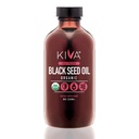 Kiva Organik Minyak Benih Hitam - Ultra Tinggi 3X Thymoquinone (TQ), Cold- Menekan, 100% Turki Nigella Sativa Minyak Benih, All- Natural Non-GMO Tambahan - Vegan, 8 oz (235 ml) Glass Bottle