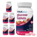 TrUEplus ® Glube Tablet, Raspberry Flavor - 50 Cacah (Paket 6)