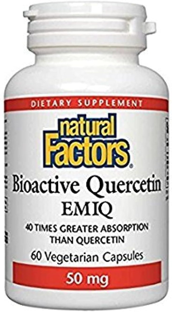 Faktor Alami Bioactive Quercetin EMIQ 50mg, 60 Vegetarian Capsules