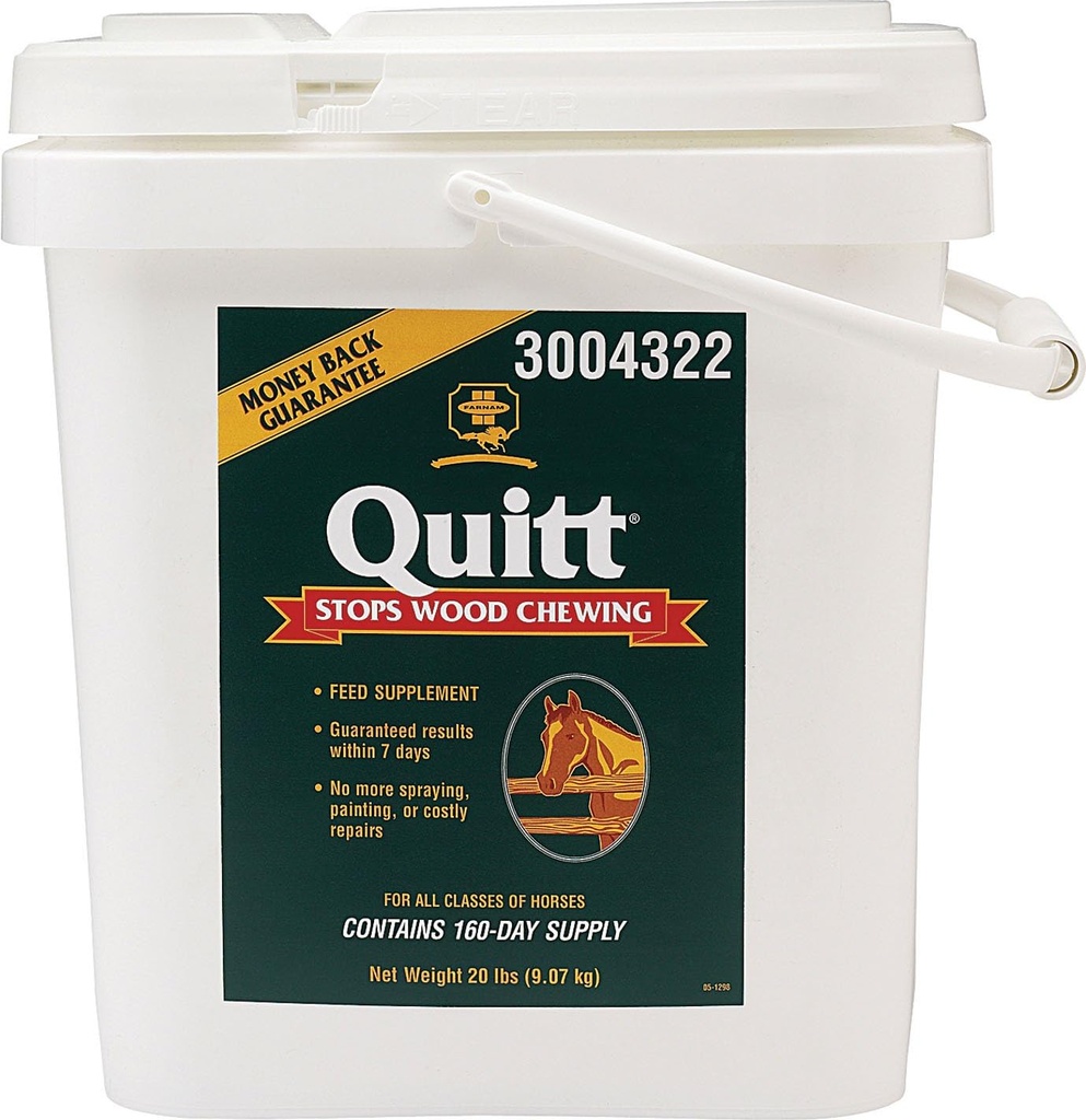 Farnam Quitt Wood Chewing Supplement for Horses, 20- Pound
