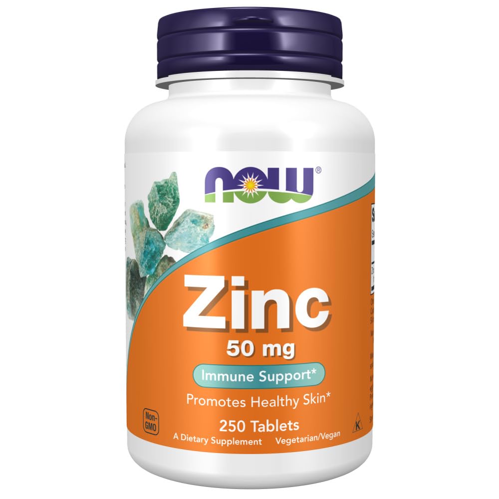 Sekarang Foods Zinc (dari 405mg Gluconate Zinc), Putih, Unflashted, Tablet, 250 Count