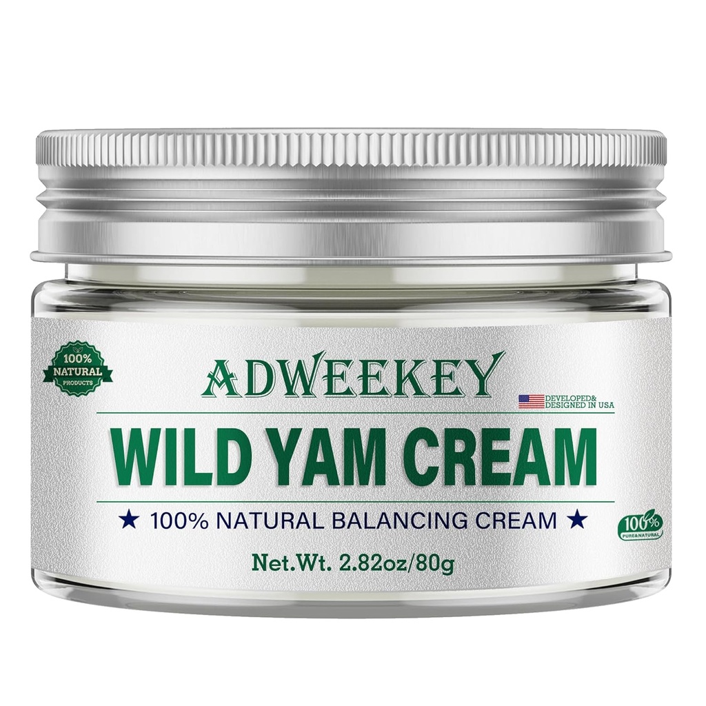 Wild Yam Cream for Hormone Balance, Australia Skincare Expert & Global Health Scholars - Menopause & Menstrual Dukungan Seperti Hot Flash, Night Sweats, Tak stabil Mood