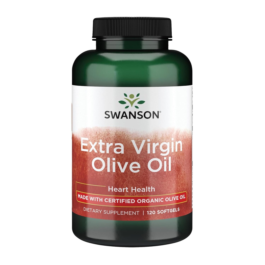 Swanson Extra Virgin Olive Oil (120 Softgels Fruit)