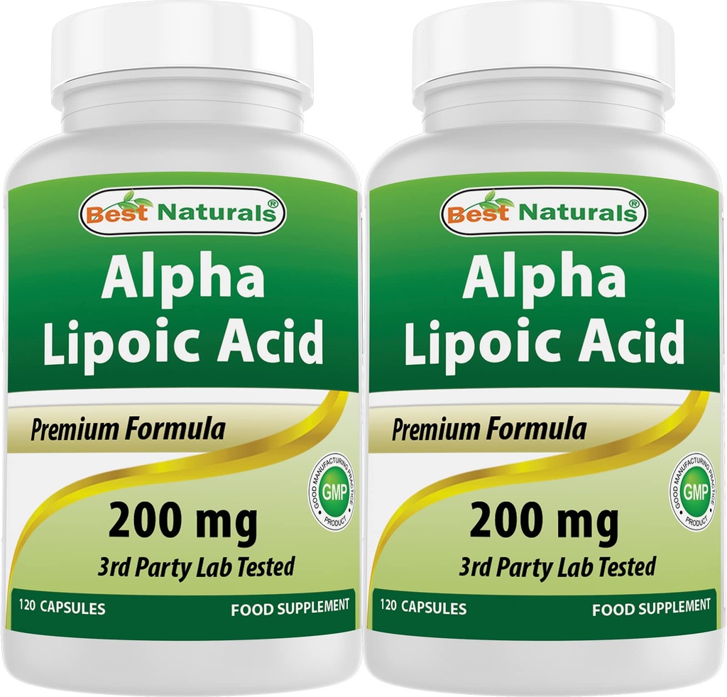Best Acid Alpha Lipoic 200 Mg 120 Capsules (120 Cacah (Paket 2))