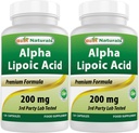 Best Acid Alpha Lipoic 200 Mg 120 Capsules (120 Cacah (Paket 2))
