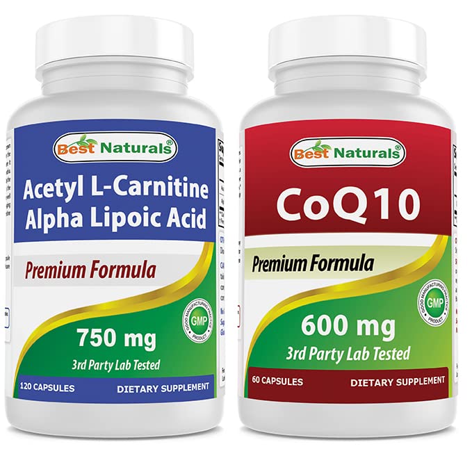 Acetyl Terbaik L- Carnitine dan Alpha Lipoic Acid 750 mg & CoQ10 600 mg