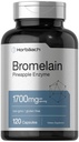 Horbäach Bromelain 1700 mg 124; 120 Capsules 12.4; Menyediakan Kesehatan Digetical 124; Pineapple Enzyme Supplemen 124; Non-GMO, Gluten Bebas