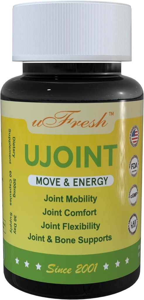 UJoint Move & Energy Joint Flexibility and Mobilitas Dietary Suplemen, 30 Hari Supply, 60 Kapsul (1)