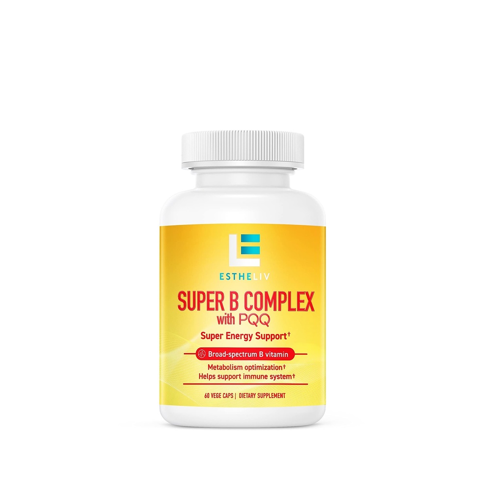 Kompleks Super B ESTHELIV dengan PQQ - 60 VegeCaps