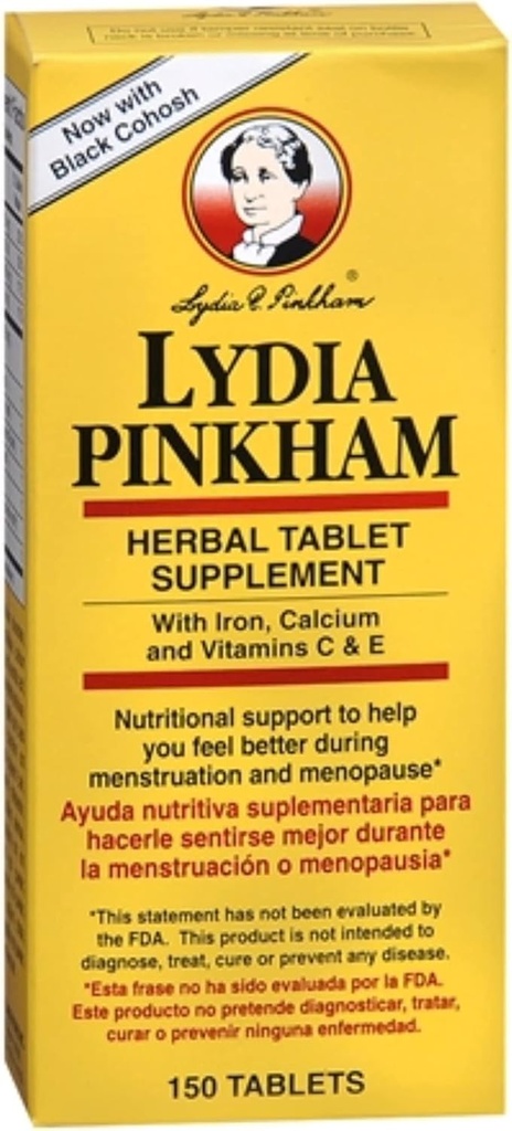 Lydia Pinkham Herbal Tablet Tambahan 150 Tablet (Paket 4)