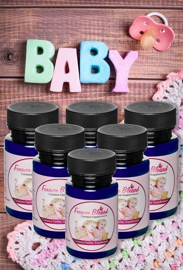 (6 Bulan Suplai) Kasava Root - Suplemen Fertilitas untuk Kembar - Vitamin untuk Pregnancy Alam