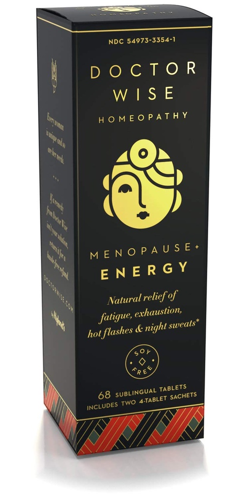 Peninggalan Homeopati Hiland Natural Relief of Fatigue, Exhaustion, Hot Flashes and Night Sweats, Doctor Wise Menopause Energy, 68 Quick Dissoling Tablets