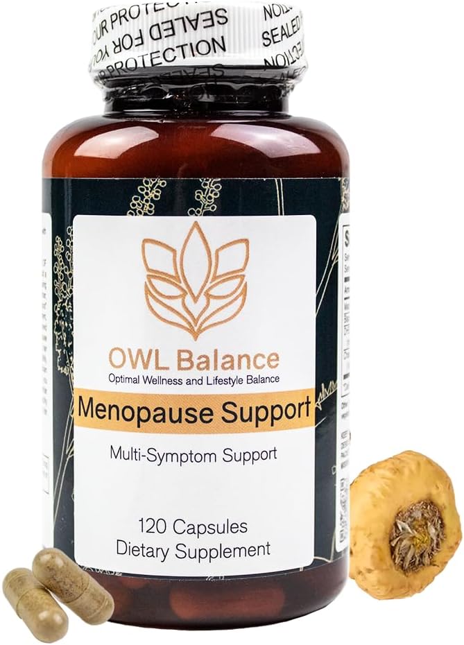 Dukungan Menopause bagi Perempuan - Menopause + Perimenopause Relief untuk Hot Flashes, Low Energy, Hormone Dukungan - 120 Herbal Kapsul
