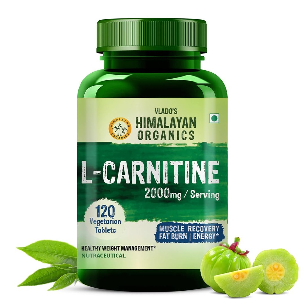 Pelaksana Organisasi Himalaya L- Carnitine L- Targe dengan Green Tea Extract 2000 Mg 124; Healthy Woight Management 124; Pasokan Pemulihan Otot, Energi Boost, Endurance dan Pembakaran Fat -120 Bible Vegetarian