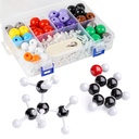 Model Kit Molekuler, 240 Pcs Kimia Organik Molekuler Set, Atom Element Model Kit for Lessons in Chemistry, Structures Molectures Kit, Ochem Science Gift for Teacher and Student