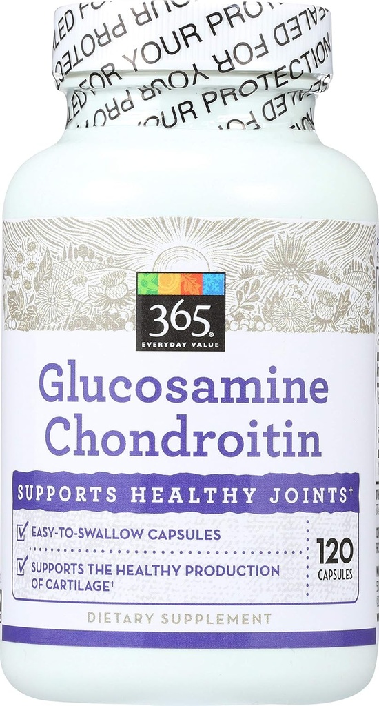 365 oleh Whole Foods Market, Glucosamine Chondroitin, 120 Count