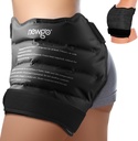 Paket Es NEWGO untuk Operasi Penggantian Hip, Pack Dingin Hip Ice Lipat untuk Hip Bursitis, Sciatica, Flexor Pain, Inflammation, Swelling - Black