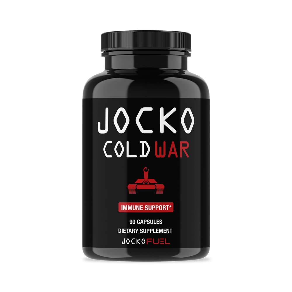 Jocko Fuel Immune Suplemen - Elderberry dengan Zinc & Vitamin C untuk orang dewasa - Ammune Pertahanan dengan Vitamin C, D3, Superfood, Herbs, & Minimals (90 Capsules)