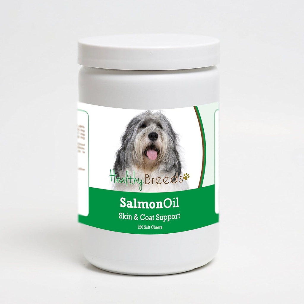 Makanan sehat, Polandia Lowland Sheepdog Salmon Oil Soft Chews 120 Count