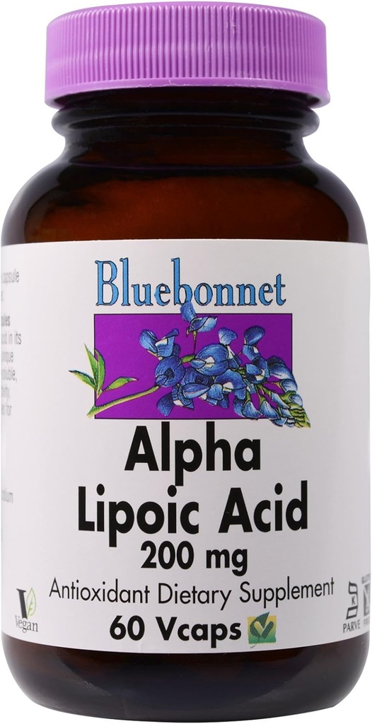 Nutrition Bluebonnet, Alpha Lipoic Acid 200mg, 60 Vevgie Capsules