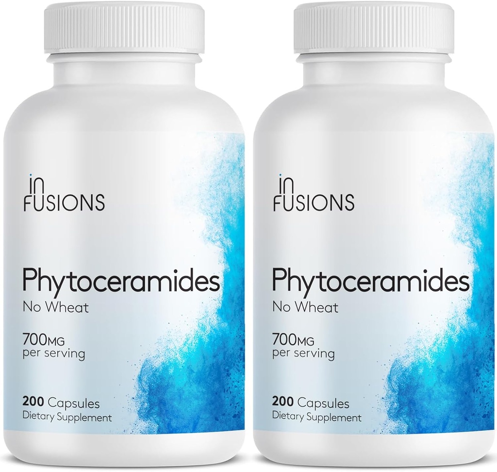 Phytoceramides 200 Capsules Skin Reparenation Anti- Aging Duplication Plans -generated Ceramides 700mg Gluten Free Non-GMO (2)